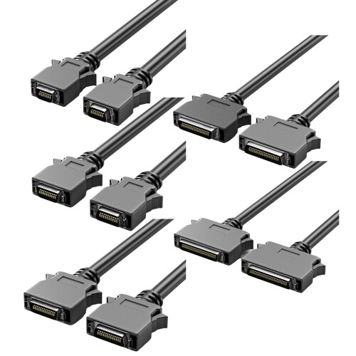 Flexible SCSI Communication Line, Screw Locked for Multiple Devices 1m Screw type CN50P 1