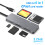 TypeC3.0 Multiple Card Reader for CFast CF XD SDTF Cards with Fast Speed Data 8