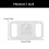 Silicone Pet Collar Protective Case for Dog Collar Holder Protections Case White 4
