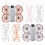 1 Pair Impact Protections Rings Propeller Guard for UAV Full Coverage Pink 3