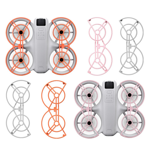 1 Pair Impact Protections Rings Propeller Guard for UAV Full Coverage Pink 2