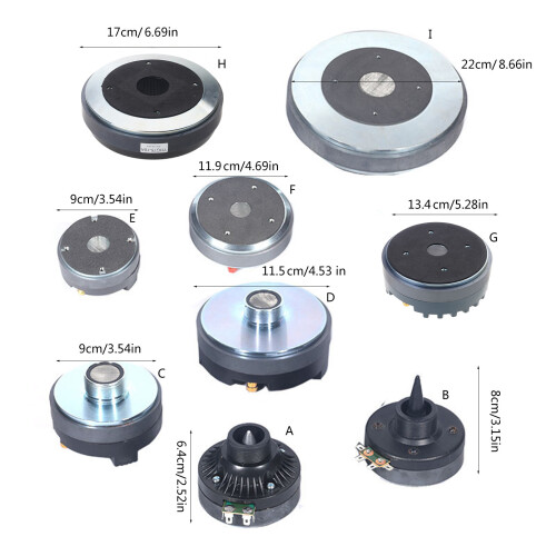 Horn Speakers Driver Unit Voice Coil Diaphragm Diameter Speakers Tweeter 25.4 outer tip 2