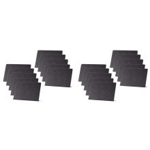 Paquete de 20 Letreros de Pizarra Pequeña de 10X7,5cm Letrero de Pizarra Pequeño Letreros Pizarra Pequeña para Comida Letreros de Buffet Pizarra