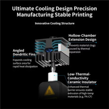 M4 Hotend Kit voor P2S Hotend Endcoat Carbide Nozzle Vervangbare High Flow Nozzle 3D Printer Accessoires 0,4 mm