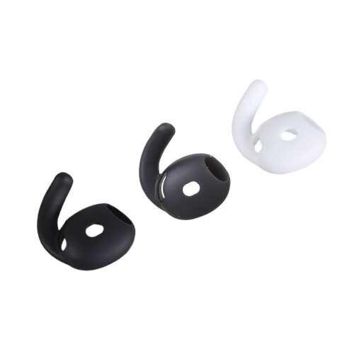 Ergonomic Silicone Earhooks Ear Adapters Covers for Pods 4 Customized Fit White 1