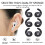 Ergonomic Silicone Earhooks Ear Adapters Covers for Pods 4 Customized Fit White 4