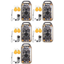 5X Émulateur de Carte à Puce Chameleon Ultra Upgrade + Lecteur de Puce RFID 10xCUID Keychain 125K 13,56 MHz, Duplicateur de Décodage de Carte
