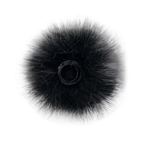 Furry Wind Shield Windscreen for RODE Wireless Go 3 Clip On Microphones Black and white 1