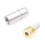 2pcs/set 3.5mm 4 Cores Plug Adapter Easy Installation Female Socket Connectors Sand silver 8