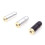 2pcs/set 3.5mm 4 Cores Plug Adapter Easy Installation Female Socket Connectors Sand silver 10