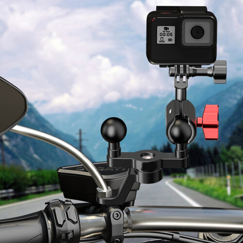 Motorcycle Mount Fork Stem Base 1in Ballhead Navigation Holder Bracket Stand 2