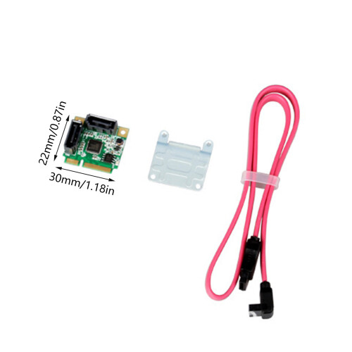 2 Port SATA3.0 Small PCIE Controller Support RAID0/1 Small PCIe Expansion Card 1