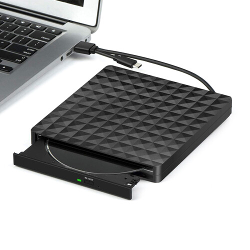 DVD Writer Reader Drives Burners for Laptop with USB 3.0 and Type C Interfaces Silver gray 2