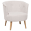 Beliani Armchair ODENZEN Fabric Off-White 1