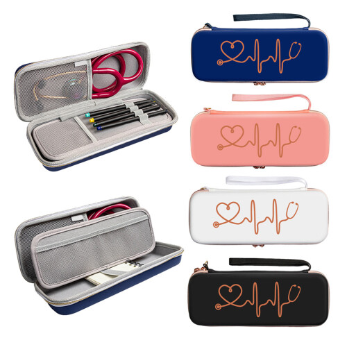 Multiple Color Stethoscope Carrying Case With Secure Storage For Medicals Tools Blue 2
