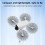 8pcs Low Noise Drones Propellers For Flip Models Improved Efficiency Blue 10