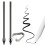 Metal Pen Refills with Handys Clip for Remarkable Scribes Write to Notebook 5PCS 7