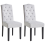 Beliani Set of 2 Dining Chairs SHIRLEY Fabric Grey 1