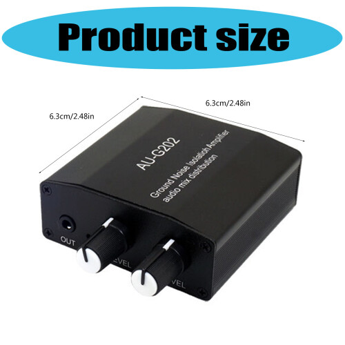 3.5mm Stereo Mini Headphone Mixer Auditory Mixing Console with Double Input 2