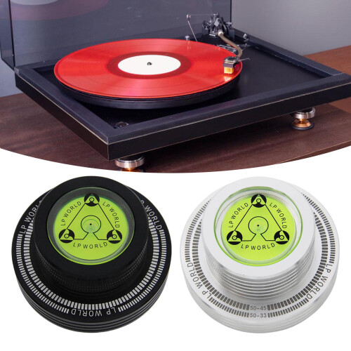 Aluminum Turntable Stabilizer Record Weight for Record Player Eliminates Vibrate Black 2