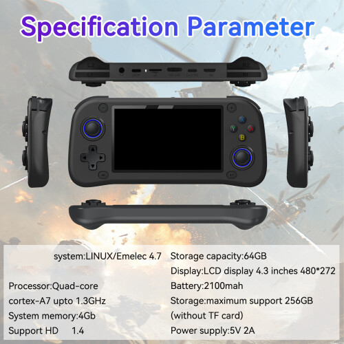 G28 Advanced Portable Game Player Console 4.3inch Display for Smooth Gaming White 64G 2