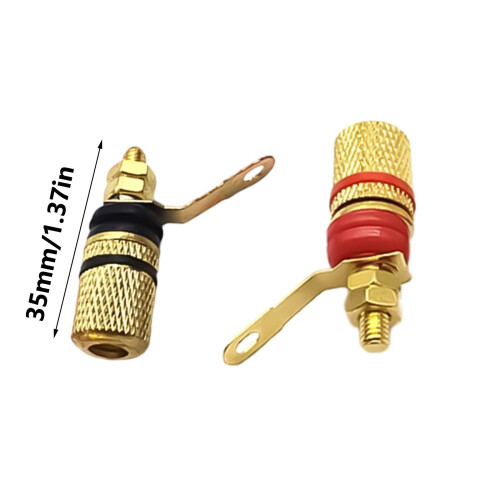 Banana Plug Connectors 4mm Binding Post For  Amplifiers Speaker Sound Socket 2