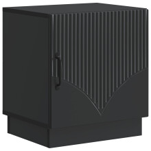 vidaXL Bedside Table Black 43 x 34.5 x 47 cm Engineered Wood