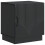 VidaXL vidaXL Bedside Table Black 43 x 34.5 x 47 cm Engineered Wood 1
