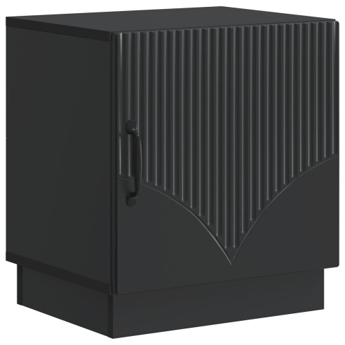 VidaXL vidaXL Bedside Table Black 43 x 34.5 x 47 cm Engineered Wood