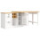 (White, MDF) 3-Drawer Sideboard with Wine & Snack Rack 14