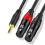 3.5mm to 3Pin Double Female Shielding Cable for Auditory Device Connection 5m 4