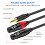 3.5mm to 3Pin Double Female Shielding Cable for Auditory Device Connection 5m 6