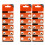 20pc/10Pc AG0/ LR69/SR521 Button Batteries Stable Voltages for Small Electronic 10 pieces 2