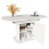 Extendable Oval Dining Table – 110/130x70cm, White 6