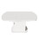 Extendable Oval Dining Table – 110/130x70cm, White 9