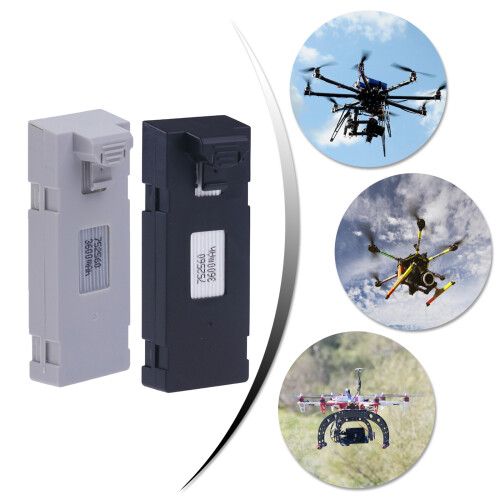 3600mAh Drones Battery Powerful For E88 E88PRO Models Ensuring Consistent Power Gray 2