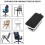 Arm Rest Adjustable Mouse Pad with Wrist Support Armrest Wrist Rest Black and white 3