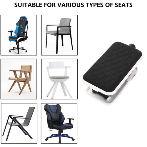 Arm Rest Adjustable Mouse Pad with Wrist Support Armrest Wrist Rest Black and white 2