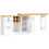 (White, MDF) 3-Drawer Sideboard with Wine & Snack Rack 13