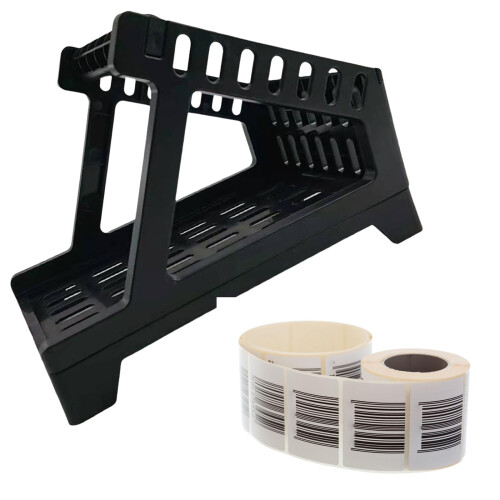 Removable Label Holder Stand For 4x6 Printer Rolls For Warehouse Organization White 2