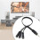 Standard 3.5mm Microphone Connection Cord Wire Splitter Adapter Cabel Wire 30cm 2