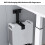 Metal Hanging PC Stand Dustproof Elevates Computer Organization Space Black Normal model 11