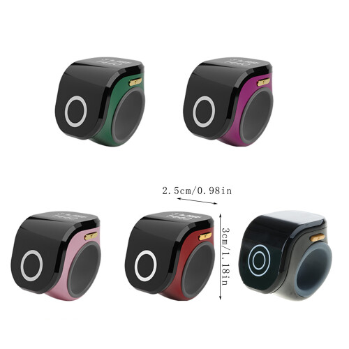 Multifunctional Digital Counting Rings Convenient Tally Counter for Statistics Black 2