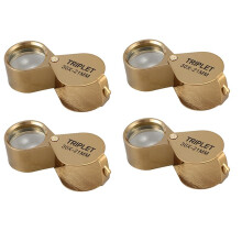 4X Portable 30X Power 21mm Jewelers Magnifier Foldable Gold Eye Loupe Jewelry Store Magnifying Glass
