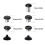 Replacement Thumb Sticks Joystick Analog Thumbstick Grip for Game Controller Black 4
