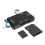 Multiple Connectors USB to SDTF Card Reader for PC Laptop Smartphone Compatibility White 9