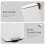 30L Stainless Steel Pedal Bin - White 2