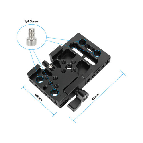 Aluminum Alloy Quick Release Plate Base 360 Degree Wingnut Photography Needs 2