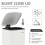 30L Stainless Steel Pedal Bin - White 5