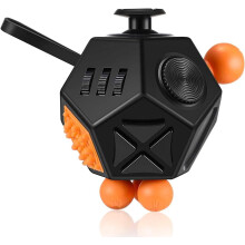 12 Sided Fidget Cube with 12 Function Anti Stress Cube with ADHD, ADD, ASD, ADHD